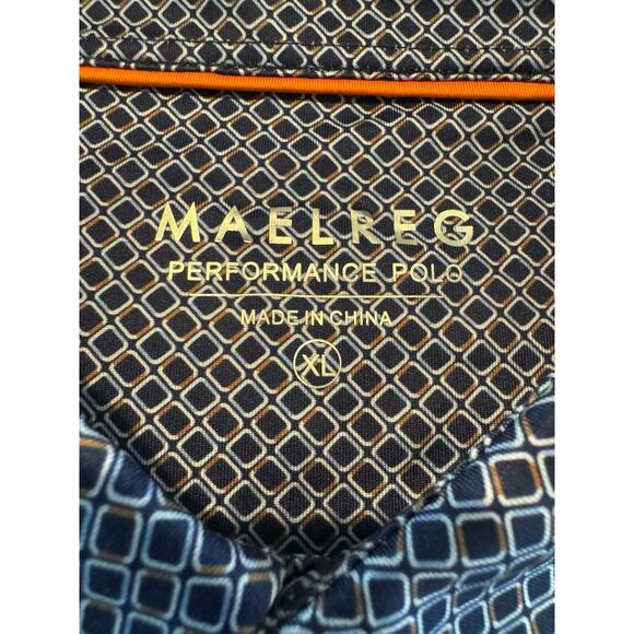 TWO Maelreg Performance Polo Shirts Men’s XL Stretch Golf Bundle Lot Athletic - Picture 5 of 13